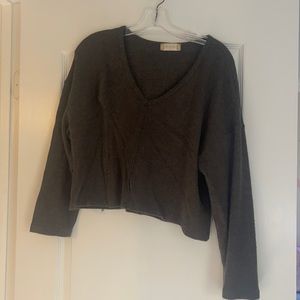 Altard state long sleeve navy green crop